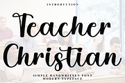 Teacher Christian, a Handwritten Font by FreshTypeINK (Thumbnail 1 of 7)