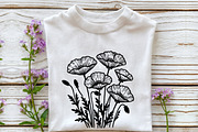 Spring California Poppy Flowers SVG, an Illustration by Rose Art (Thumbnail 5 of 6)