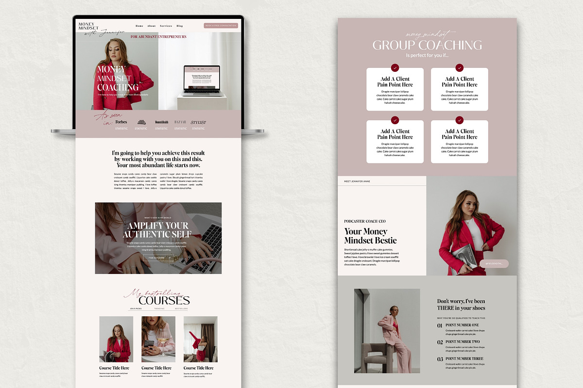 Showit Website Template for Coaches, a Websites & App Template by Field Digital (Photo 2 of 11)