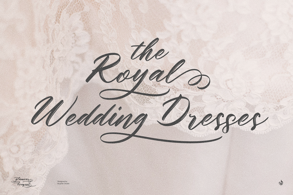 Glamour Bouquet, a Handwritten Font by Aluyeah Studio (Photo 10 of 12)