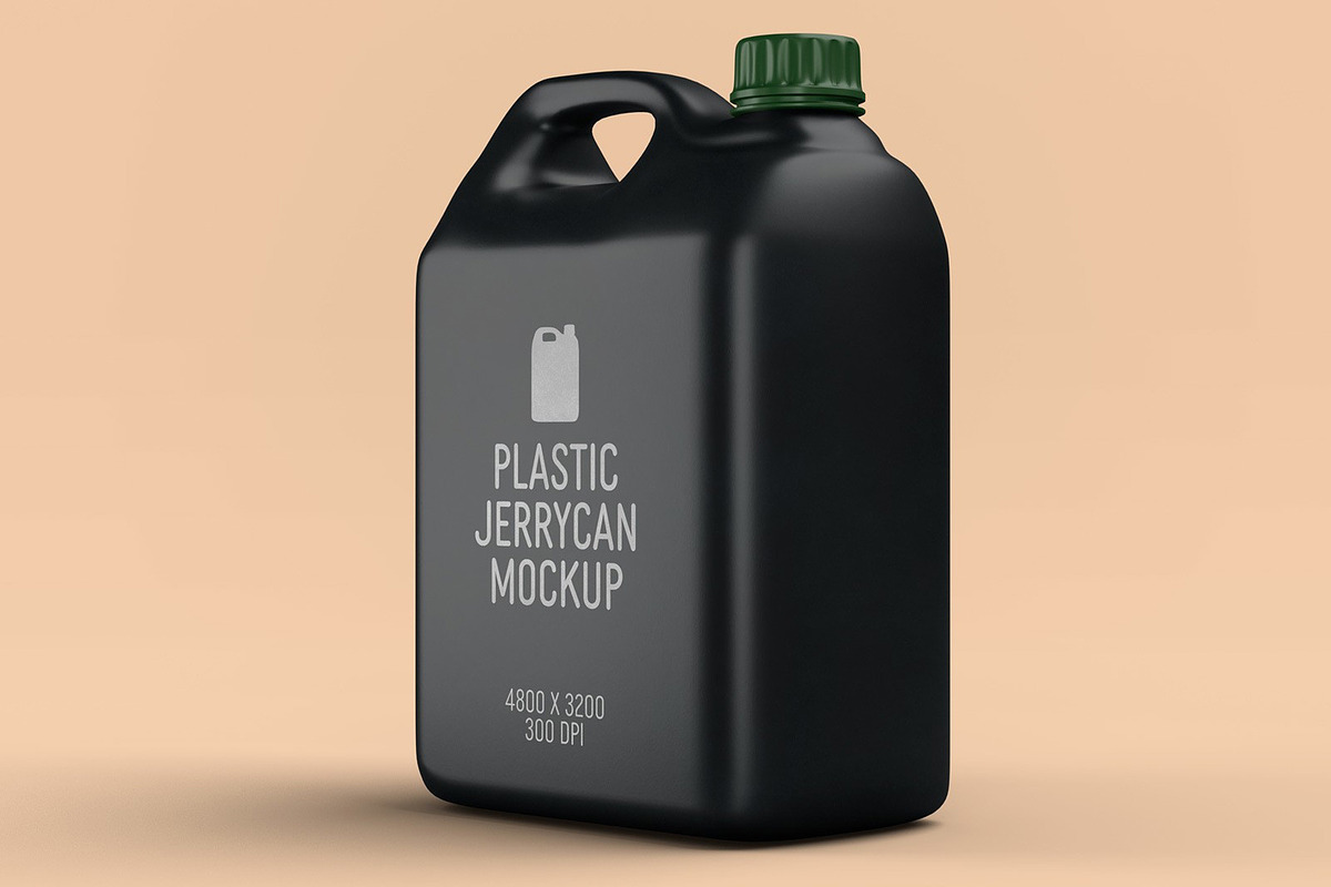 Plastic Jerrycan Mockup, a Cups & Container Mockup by Medialoot (Photo 5 of 6)