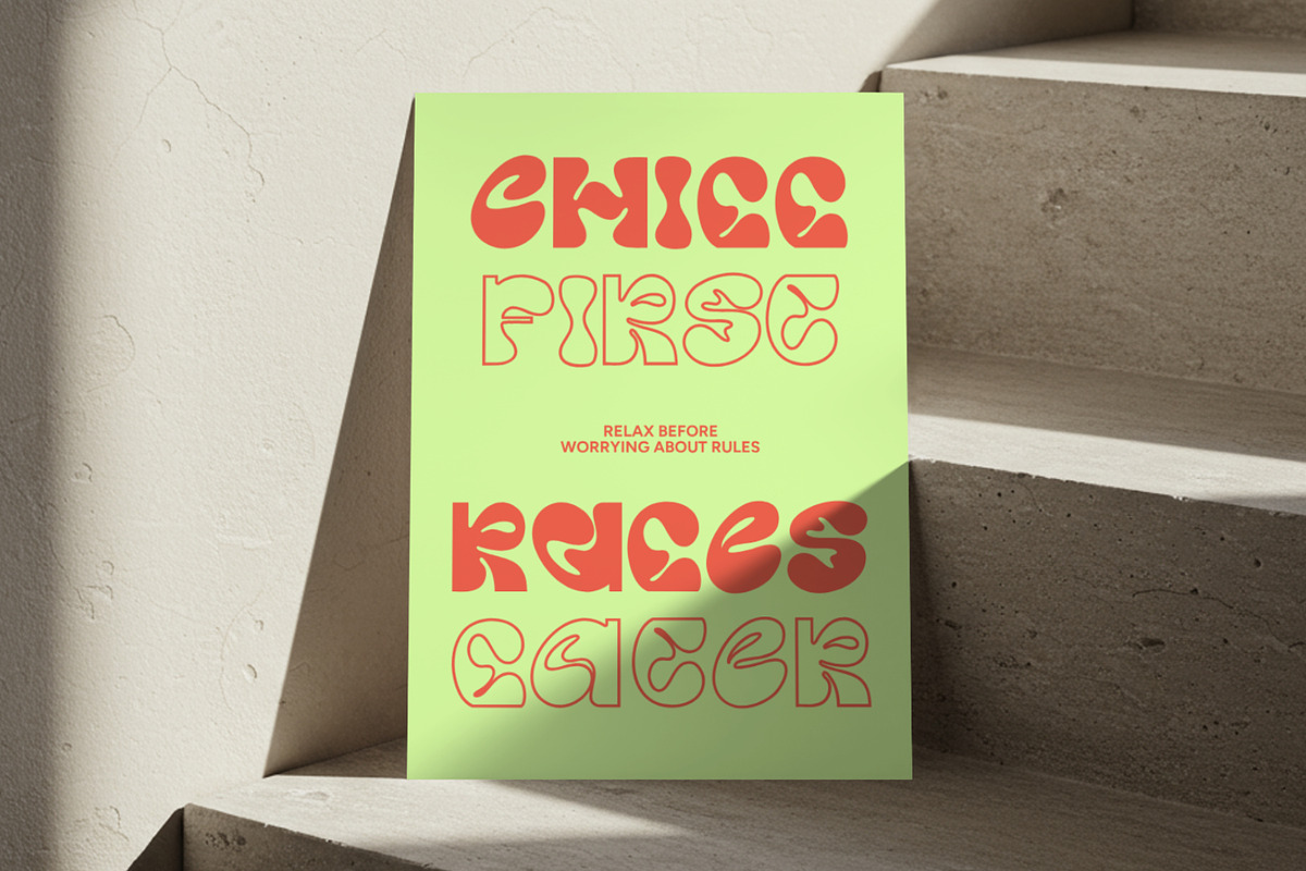 Geism - Solid & Outline, a Font by Matsero (Photo 7 of 10)