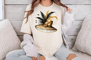 Black and Gold New Year Hat Clipart, an Illustration by DreamCafeArt (Thumbnail 6 of 8)
