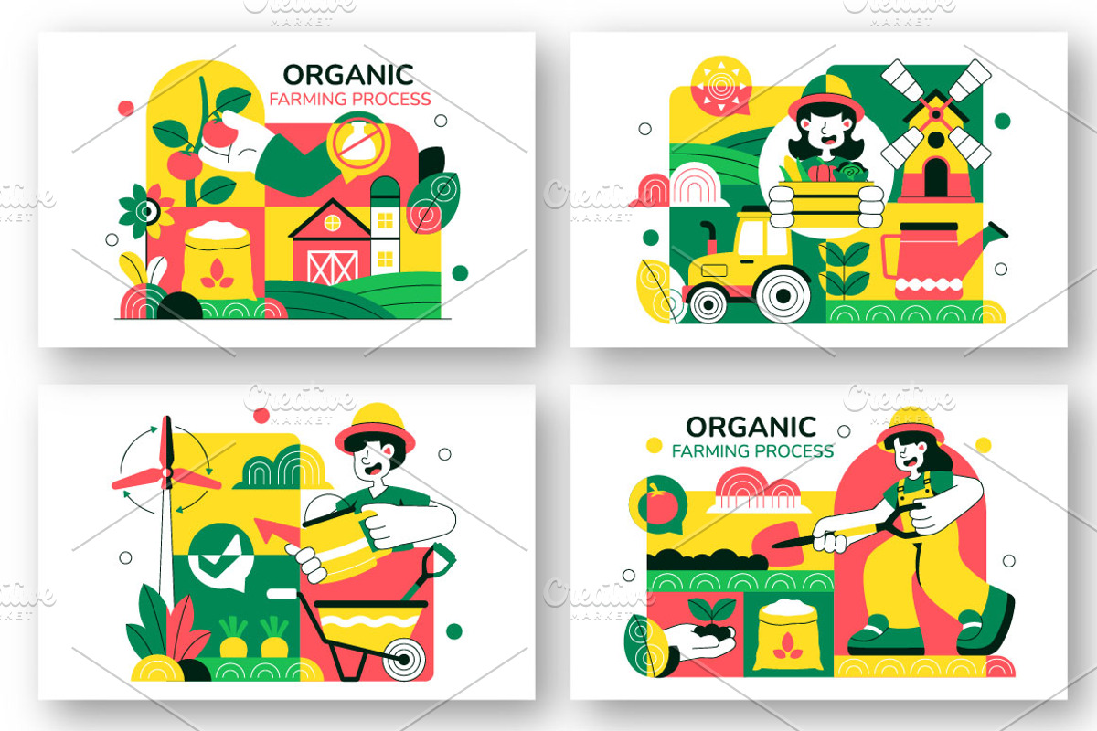 10 Organic Farming Process, an Illustration by denayunebgt (Photo 3 of 4)