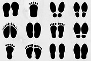 Footprint Silhouette SVG, a Texture Illustration by newminddesign (Thumbnail 1 of 3)