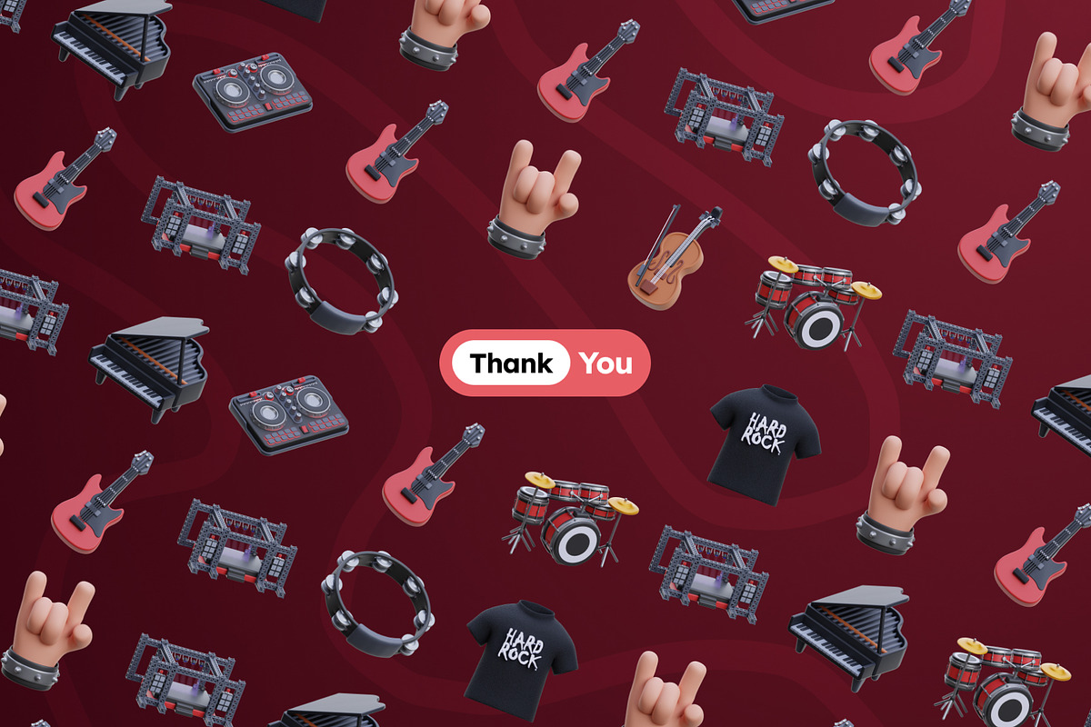 Music Concert 3D Icons, an Object 3D Model by Rakata Studio (Photo 6 of 7)