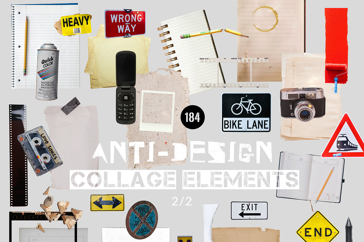 Anti-design Grunge Collage, a Graphic by SunnyAfternoons (Photo 4 of 14)