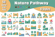 Nature Pathways Icons Pack – Forest, an Icon by Vector Portal (Thumbnail 1 of 5)