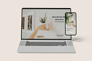 Macbook Pro iPhone 14 Pro Max Mockup, a Mac Mockup by zpackcreative (Thumbnail 5 of 6)