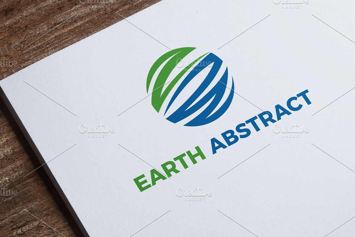 Earth Abstract Logo, a Branding & Logo Template by REDVY CREATIVE (Photo 1 of 3)