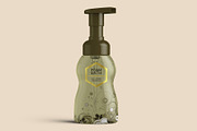 Foaming Cosmetic Bottle Mockup, a Cups & Container Mockup by Digitalphaser (Thumbnail 3 of 8)