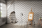 Home Wall Studio Mock-up, a Household Mockup by IsometricWorld (Thumbnail 2 of 9)