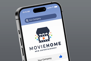 Movie Home Digital Platform Logo, a Branding & Logo Template by Design_Planet