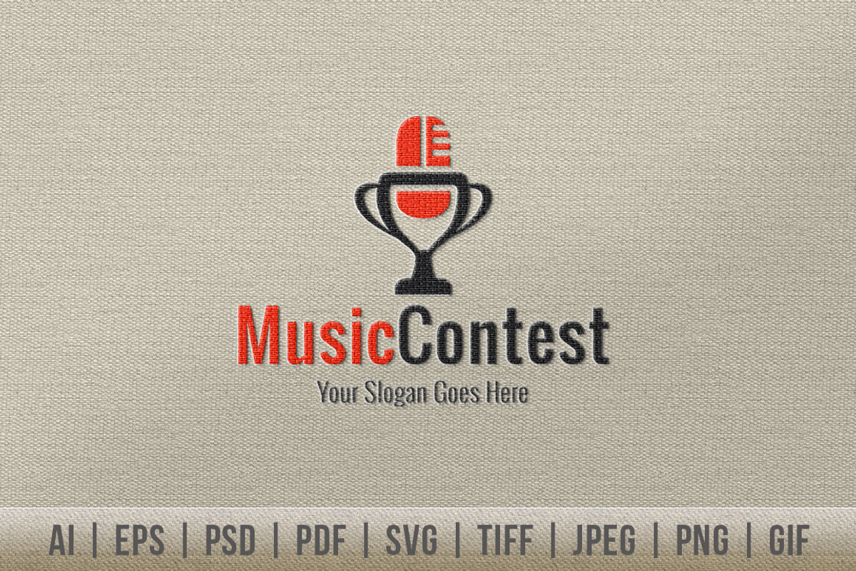 Music Contest Logo, a Branding & Logo Template by Dotnpix (Photo 1 of 5)