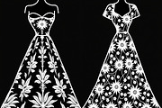 Fashion Dress Silhouette Bundle, an Illustration by BIPLOB EXPERT (Thumbnail 16 of 21)