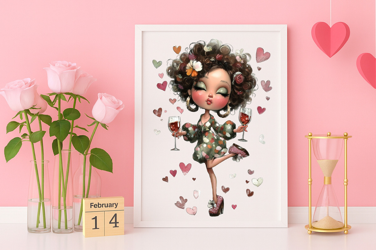 Whimsical Cute Girl Clipart Bundle, an Illustration by Canvas Craft (Photo 4 of 6)