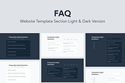 Web FAQ Template, a Landing Page Template by Kreativ Space