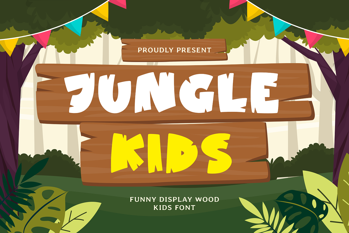 Jungle Kids - Kids Font, a Handwritten Font by Mozatype (Photo 1 of 8)