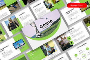 Celine– Sport PowerPoint Template, a Presentation Template by kreatifreya