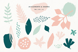 Spring Mood Patterns Elements