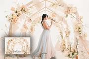 10 Pastel Floral Digital Backdrops, a Background Graphic by 3Motional (Thumbnail 3 of 6)
