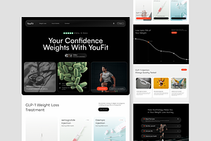 YouFit - Fitness Landing Page., a Landing Page Template by Hammad Arif