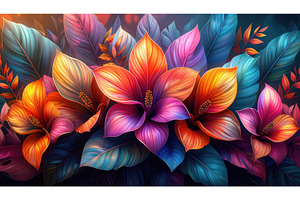 Vibrant tropical flowers with purple, a Nature Photo by Igor Tichonow