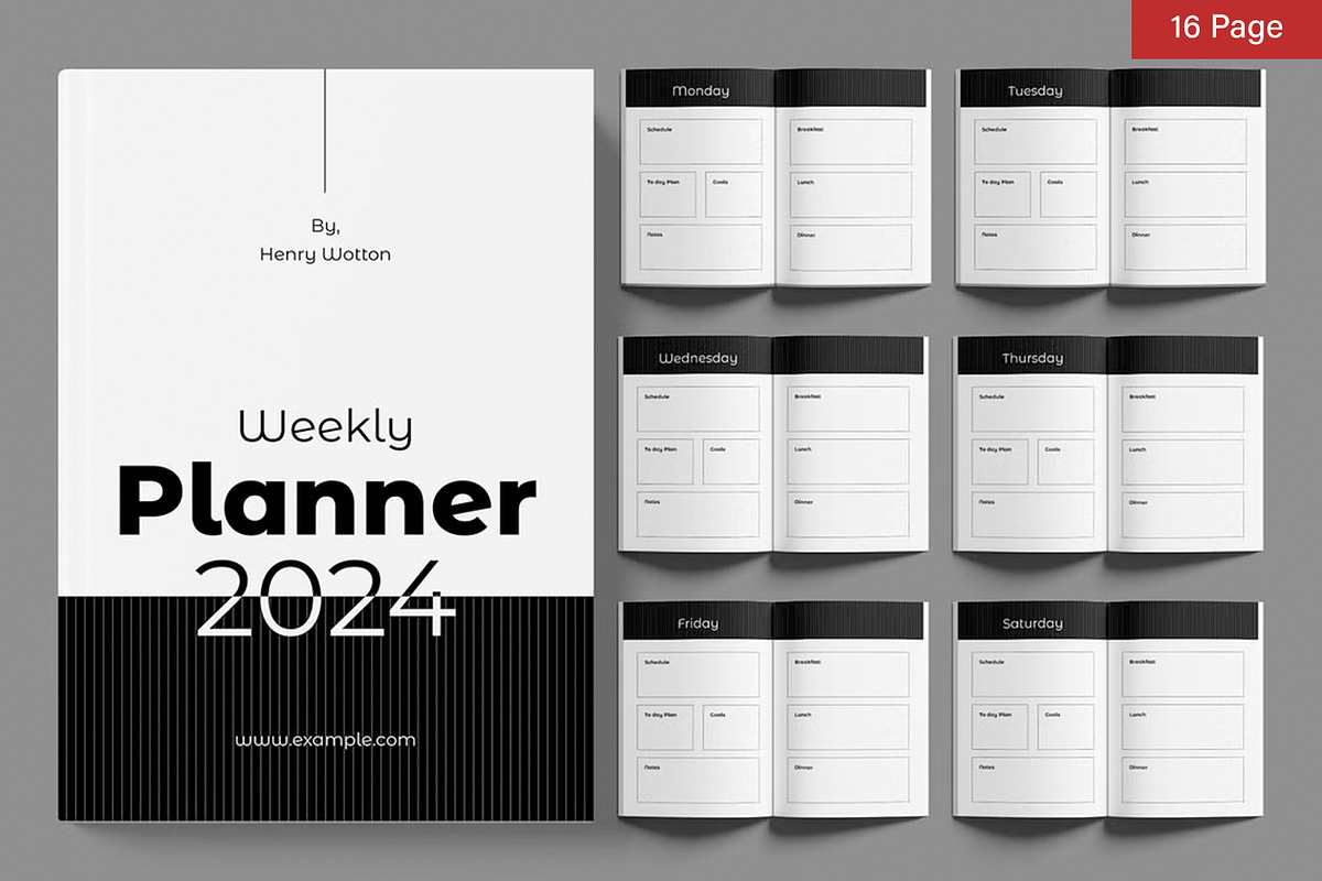 Planner Template Bundle, a Stationery Template by ContestDesign (Photo 16 of 39)