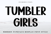 TUMBLER GIRLS, a Script Font by FreshTypeINK (Thumbnail 1 of 8)