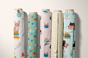 Cute pets reading the books. Clipart, an Animal Illustration by PenguinArtStudio (Thumbnail 10 of 13)