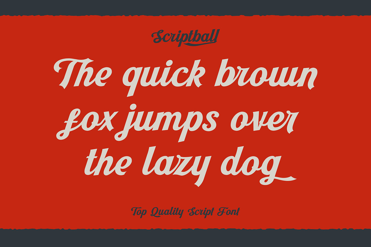 Scriptball Font, a Script Font by Alphabet Agency (Photo 2 of 7)