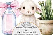 Western Baby Shower Clipart, a Seasonal Illustration by Design Market (Thumbnail 1 of 5)