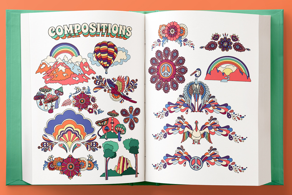 1971 • Retro Graphic Collection, a Decorative Illustration by Vintage Voyage Supply (Photo 9 of 13)