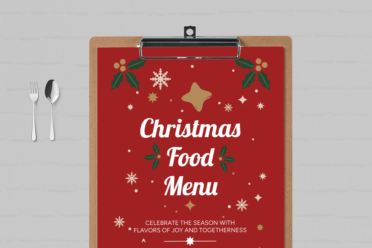 Christmas Food Menu, a Flyer Template by MightyDesign (Photo 2 of 8)