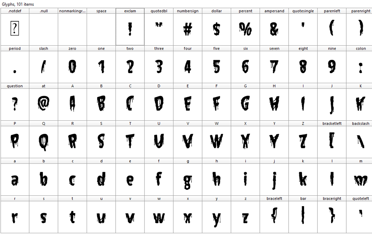 Hallowed Eve Font preview 2