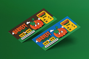 Harvest Festival Ticket, a Card Template by graphicook