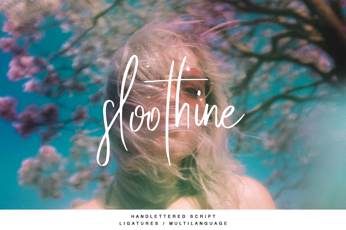 Sloothine - handlettered script