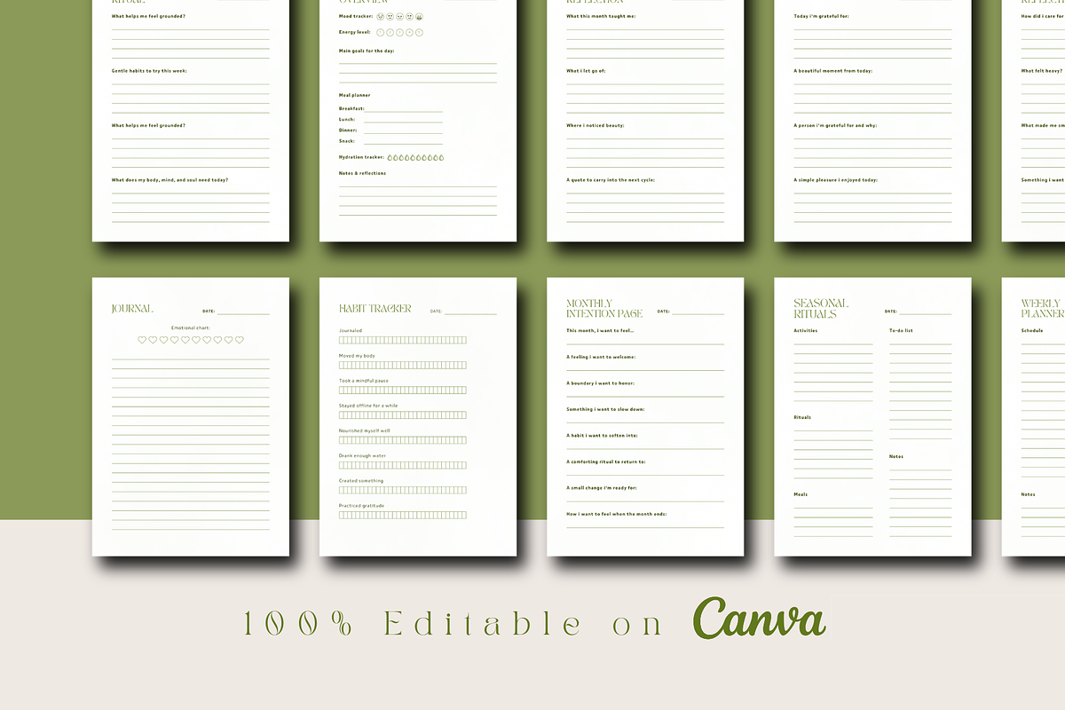 The Slow Living Planner Template preview 4