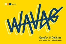 Wavag - Fun Logo Font