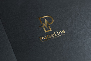 Pulse Line Letter P Logo