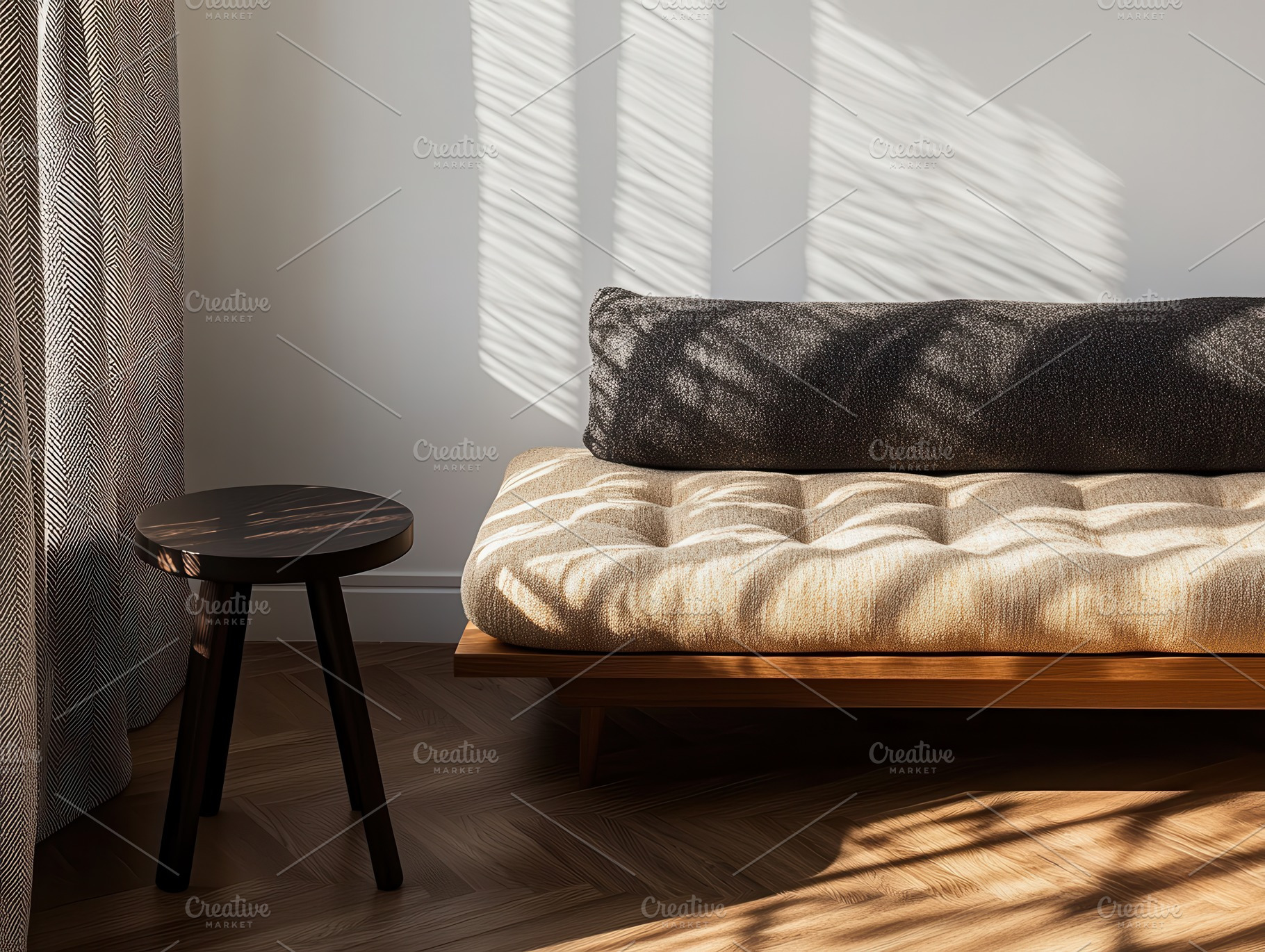 Minimalist Living Room with Daybed, an Architecture Photo by Virgo Studio