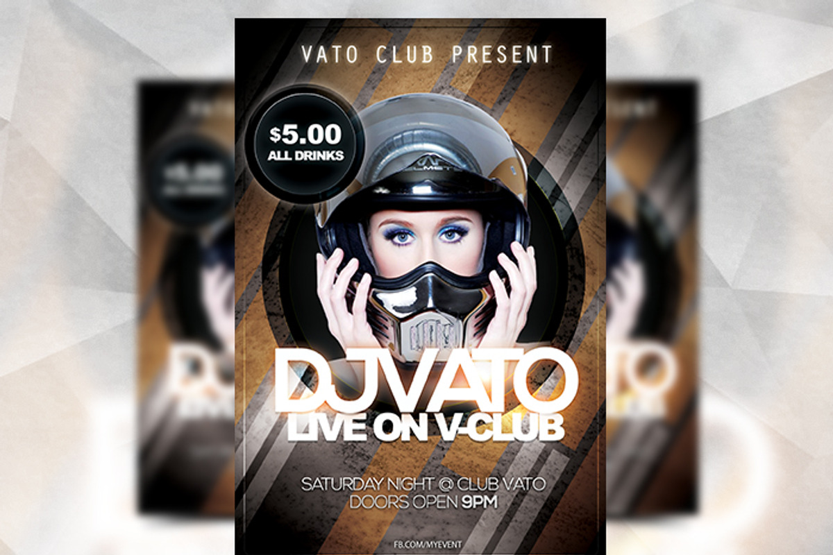 Grunge Club - Flyer Template, a Flyer Template by Flyermarket (Photo 3 of 3)