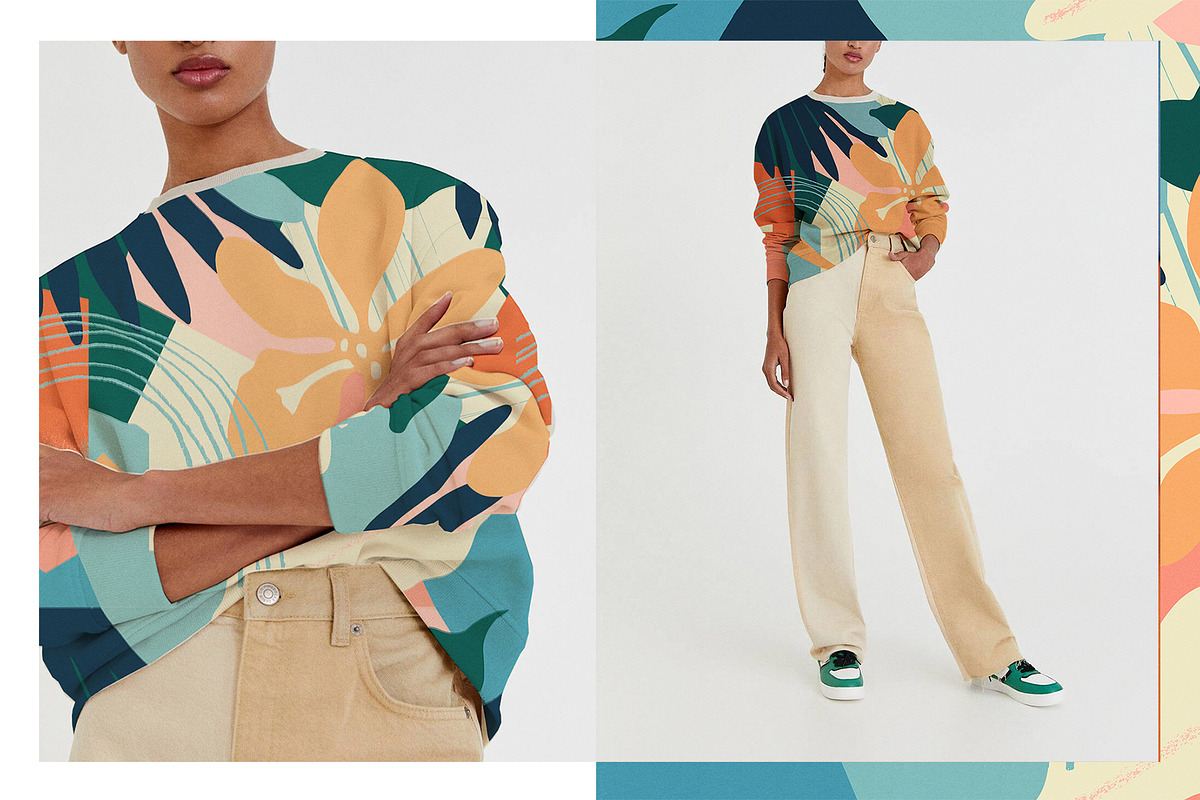 Tropical shapes, a Pattern Graphic by Nicetoseeya (Photo 3 of 9)