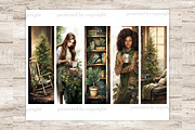 Cozy Winter Bookmarks | Booklover, a Seasonal Illustration by GlamArtZhanna (Thumbnail 2 of 3)