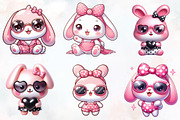 Cute baby pink bunny, an Animal Illustration by RobertsArt (Thumbnail 2 of 7)
