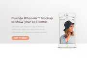 iPhone™ Minimal Banner Mockup, an iPhone Mockup by eppearance (Thumbnail 1 of 4)