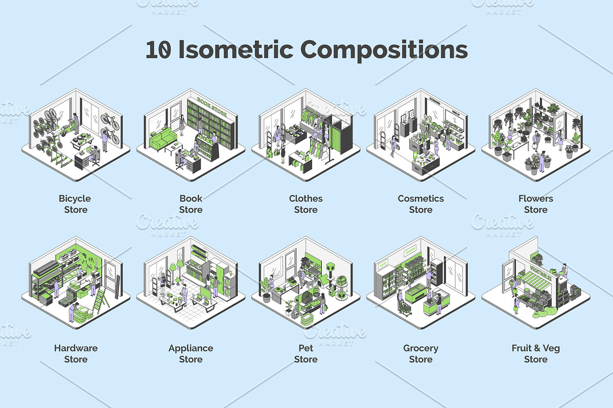 Retail Stores Interior Shop Concept, an Object Graphic by 35lab (Photo 2 of 7)