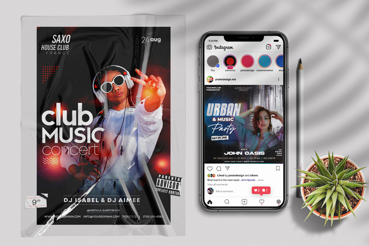 20 Event Banner & Flyers (85% OFF), a Flyer Template by PixelsDesign (Photo 7 of 7)