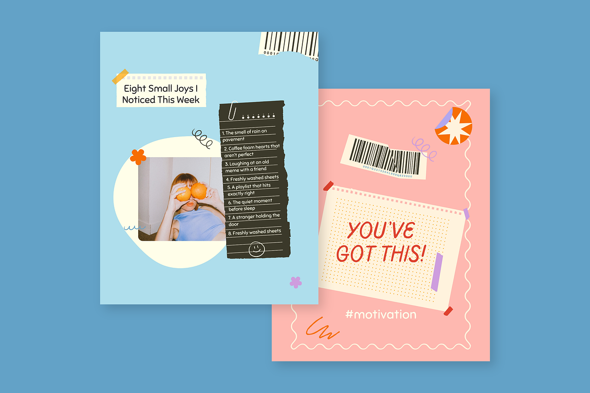 Pinelope Playful Instagram Templates, a Social Media Template by rainbojelia (Photo 4 of 18)