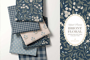 Farmhouse Navy Floral Patterns, a Pattern Graphic by Eclectic Anthology (Thumbnail 11 of 12)